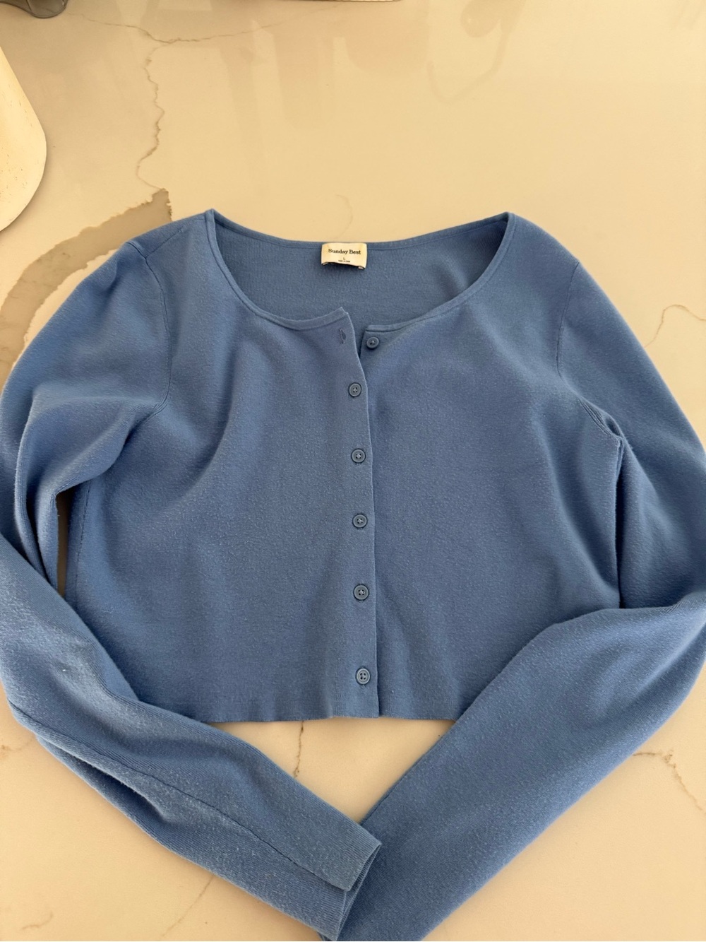 Sunday Best Soft Blue Button Cardigan